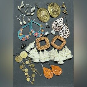 45.  Ten Pair Pierced Earring Bundle
